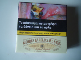 GREECE USED EMPTY CIGARETTES BOXES KARELIA   KARELIAS - Contenitori Di Tabacco (vuoti)