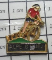 121 Pin's Pins : BEAU ET RARE / SPORTS / CYCLISME VTT ? ALPE D'HUEZ - Cycling