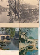 4 Cartes -  PARIS -  Ponts Vue Par Albert Monier - PRIX FIXE - ( Cd061) - Monier