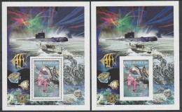 2 Blocs Jules VERNE Dent. + Non Dent. - Neufs ** - MNH - Année 2004 - Ongebruikt