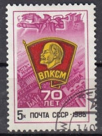 USSR 5852,used,falc Hinged - Lenin