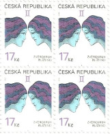 ** 331 Czech Republic Zodiac Sign Gemini 2002 Astronomy Astrology Mythology - Unused Stamps