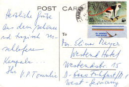 UGANDA - POSTCARD AIRMAIL - FRANKFURT/DE. / 5206 - Oeganda (1962-...)