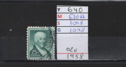 PRIX FIXE Obl  640 YT 670A MIC 1048 SCO 1048 GIB Paul Revere 1958  58A/07 - Used Stamps