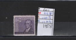 PRIX FIXE **  641 YT 725 MC 1105 SCO 1104 GIB James Monroe 1948  58A/07 - Ungebraucht