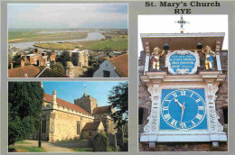 Angleterre - Rye - St Mary's Church - Multivues - Eglise - Horloge - Sussex - England - Royaume Uni - UK - United Kingdo - Rye