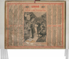 ALMANACH DES POSTES ET TÉLÉGRAPHES  1897  ........... Complet état Moyen ( Voir Scan ) - Big : ...-1900