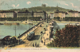 FRANCE- Lyon - Vue Générale Du Pont Lafayette Et Coteau De Fourvière - Animé - Carte Postale Ancienne - Otros & Sin Clasificación