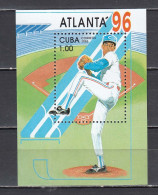 Cuba 1996 - Summer Olympic Games, Atlanta: Baseball, Mi-Nr. Bl. 142, MNH** - Béisbol