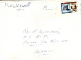 Greece 1987 Cover Sent To Australia - Used Stamps