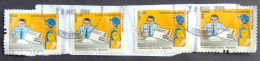 BRAZIL 2011 - Postal Communications, Stamp On Stamps, 4 Stamps On Paper, Fine Used - Usados
