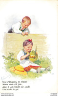 ILLUSTRATION K FEIERTAG ENFANT TYROLIEN PRETE SON CHAPEAU A FILLETTE TYROLIENNE - Feiertag, Karl