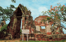 THAÏLANDE - Ayudhya Province - The Ruins Of Wat Rajburana Built By Thai King Boromraja - Colorisé - Carte Postale - Tailandia