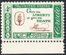 !a! USA Sc# 1144 MNH SINGLE W/ Bottom Margin - Credo: Henry - Nuovi