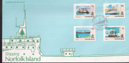 Norfolk Island 1991 Shipping Sc 485-88 FDC - Norfolk Island