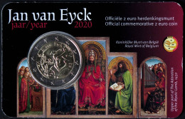BE20020.5 - COINCARD BELGIQUE - 2020 - 2 Euros Comm. Année Jan Van Eyck - N - Belgique