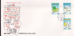 Norfolk Island 1991 Ham Radio Sc 501-03 FDC - Norfolk Island