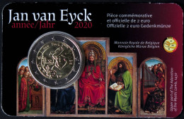 BE20020.6 - COINCARD BELGIQUE - 2020 - 2 Euros Comm. Année Jan Van Eyck - F - Belgique