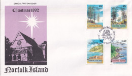 Norfolk Island 1992 Christmas Sc 529-32 FDC - Norfolk Island