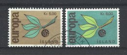 Iceland 1965 Europa Y.T. 350/351 (0) - Used Stamps