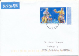 Japan Cover Sent Air Mail To Germany 11-12-2005 Topic Stamp - Lettres & Documents