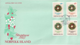 Norfolk Island 1993 Christmas Sc 546-49 FDC - Norfolk Island