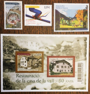 Andorre Neuf** : Année Complète 2012 (718 à 733) 16 Timbres Dont 3 Feuillets (3 Photos) - Unused Stamps