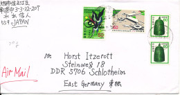 Japan Cover Sent To Germany 17-9-1990 Topic Stamps - Brieven En Documenten