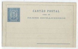 Angra Portugal Islands 1893 Unused Stationery PSE R.50 - Angra