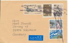 Japan Cover Sent Air Mail To Germany 2000 ?? Topic Stamps - Cartas & Documentos