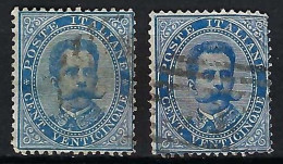 ITALIE Ca.1879-82: 2x Le Y&T 36 Obl., 2 Nuances - Used