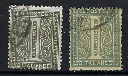 ITALIE Ca.1863-77: 2x Le Y&T 12 Obl., 2 Nuances - Gebraucht