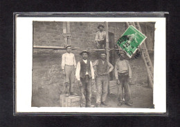 (15/02/24) 08-CPA CHARLEVILLE MEZIERES - CARTE PHOTO - OUVRIERS DU BATIMENT - Charleville