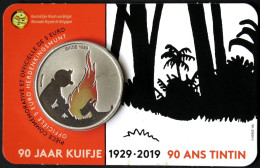 BEX00519.1 - COINCARD BELGIQUE - 2019 - 5 Euros 90e Anniv De Tintin - Colorisée - Belgien