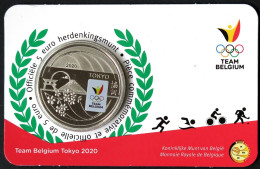 BEX00520.2 - COINCARD BELGIQUE - 2020 - 5 Euros Team Belgique Tokyo - Colorisée - Belgio