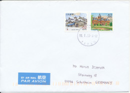 Japan Cover Sent Air Mail To Germany 10-1-2011 Topic Stamps - Cartas & Documentos