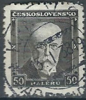 TCHECOSLOVAQUIE -  Mort Du Président Masaryk - Oblitérés