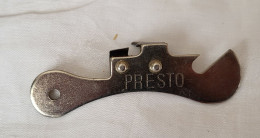 Ancien Décapsuleur Ouvre Boite PRESTO - Flessenopener