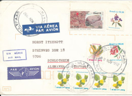 Brazil Cover Sent Air Mail To Germany 9-11-1992 Topic Stamps - Storia Postale