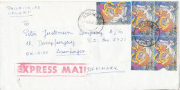 Zambia Cover Sent Express To Denmark 19-8-1993 Topic Stamps - Zambia (1965-...)