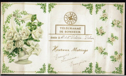 Télégramme  De Bonheur  Heureux Mariage VM77334 - Cultura