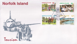 Norfolk Island 1996 Tourism Sc 606-10 FDC - Norfolk Island
