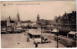 OSTENDE - Panorama De La Ville à La Sortie De La Gare. (Feldpost ) - Oostende