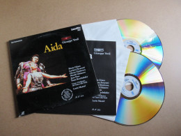 LASERDISC De L' OPERA De VERDI " Aida " CHIARA / PAVAROTTI / LORIN MAAZEL - PIONNER 2 Disques + Livret - Andere Formaten