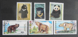 Lot De 6 Timbres Ours (Hongrie, DDR, Mongolie) - Ours