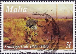 Malta 1996 - Mi 993 - YT 968 ( Painting By Giuseppe Cali : Harvest ) - Malte