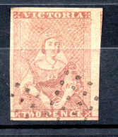 Timbre VICTORIA - Année 1850 YT N° 2A - Oblitéré - Côte : 185€ - Used Stamps