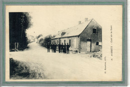 CPA - ACHEUX (80) - Aspect De La Rue Et Café De La Gare Au Début Du Siècle - Acheux En Amienois