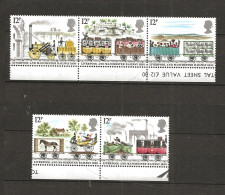Great Britain 1980 150 Years Of The Liverpool-Manchester Railway Line Mi 830-834 , MNH(**) - Nuovi