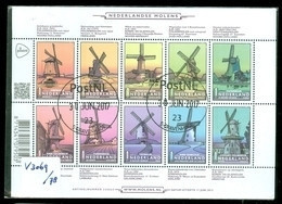 NEDERLAND NVPH  V.3069 - 78 * BLOK *  POSTFRIS GESTEMPELD * MOLENS * WINDMILLS * CAT. W. EURO 20,00 - Oblitérés